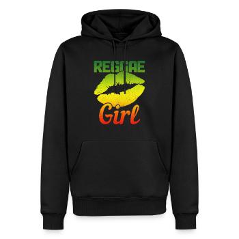 Reggae Musik Rastafari Jamaika - Männer Premium Bio Hoodie - Schwarz - Vorne - Nico (187cm)