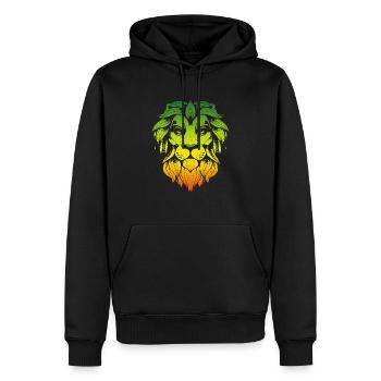 Reggae Musik Rastafari Jamaika - Männer Premium Bio Hoodie - Schwarz - Vorne - Nico (187cm)