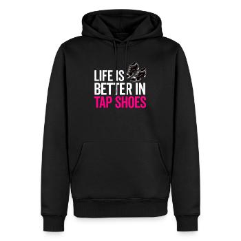Tap Dance Teacher Appreciation For Women Girls - Men’s Premium Organic Hoodie - black - Front - Nico (187cm)