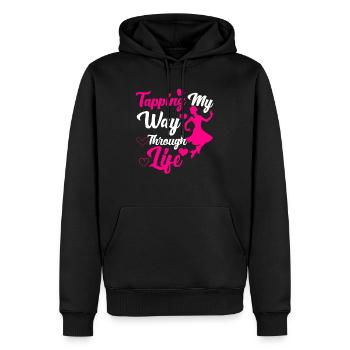 Tap Dance Teacher Appreciation For Women Girls - Men’s Premium Organic Hoodie - black - Front - Nico (187cm)