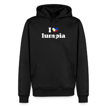 Philippinisches philippinisches Essen Lumpia Heritage - Männer Premium Bio Hoodie - Schwarz - Vorne - Nico (187cm)