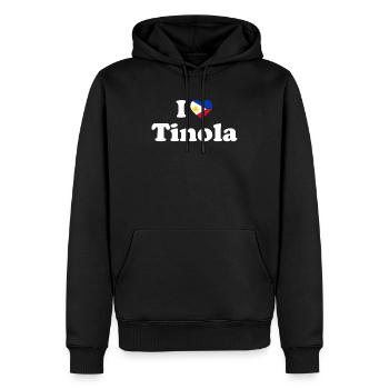 Philippinisches philippinisches Essen Tinola Heritage - Männer Premium Bio Hoodie - Schwarz - Vorne - Nico (187cm)