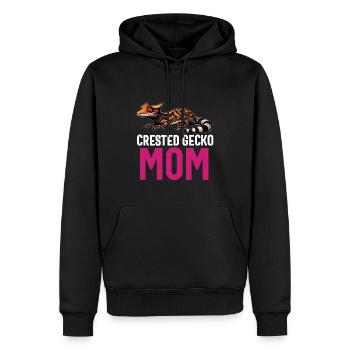 Crested Gecko Men Women Lizard Eyelash Gecko - Men’s Premium Organic Hoodie - black - Front - Nico (187cm)