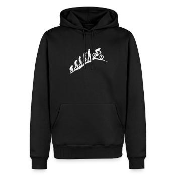 Cadeau VTT VTT Evolution - Sweat à capuche Premium bio Homme - noir - Devant - Nico (187cm)