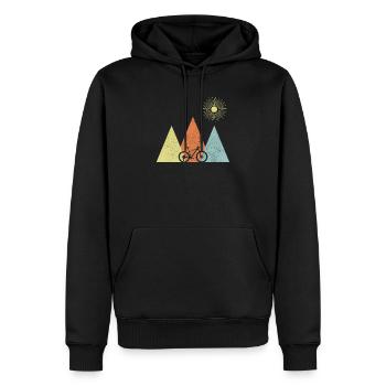 Vélo de montagne VTT VTT Cadeau de vélo de montagne - Sweat à capuche Premium bio Homme - noir - Devant - Nico (187cm)