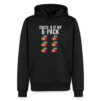 Tacos & Agua Fresca Fun Amateur de cuisine mexicaine Comida - Sweat à capuche Premium bio Homme - noir - Devant - Nico (187cm)