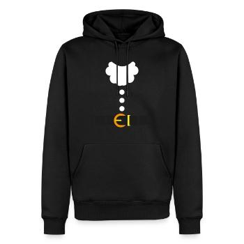 Noël Père Noël Costume Fun Père Noël costume Noël - Sweat à capuche Premium bio Homme - noir - Devant - Nico (187cm)