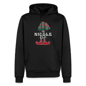 Nicole Elf Familie Passende Gruppe Weihnachten Mama - Männer Premium Bio Hoodie - Schwarz - Vorne - Nico (187cm)