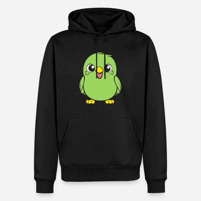 Mignonne petite perruche - Sweat à capuche Premium bio Homme - noir