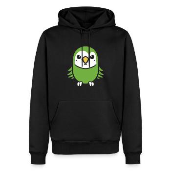 Niedlicher kleiner Wellensittich - Männer Premium Bio Hoodie - Schwarz - Vorne - Nico (187cm)