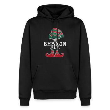 Sharon Elf Familie Passende Gruppe Weihnachten Mama - Männer Premium Bio Hoodie - Schwarz - Vorne - Nico (187cm)