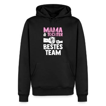 Mutter Muttertag Mama und Tochter - Männer Premium Bio Hoodie - Schwarz - Vorne - Nico (187cm)
