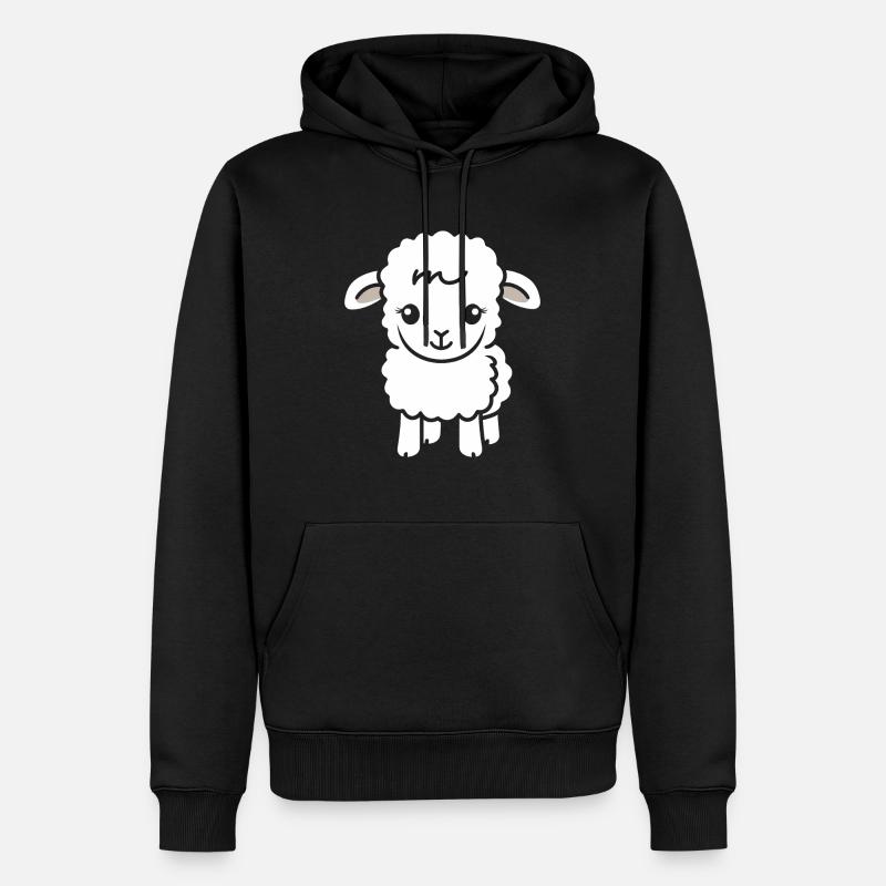 Bébé mouton petit brebis - Sweat à capuche Premium bio Homme - noir