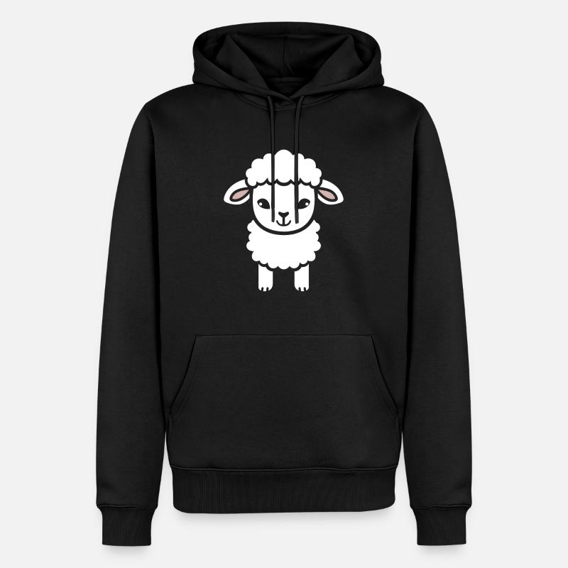 Bébé mouton petit brebis - Sweat à capuche Premium bio Homme - noir