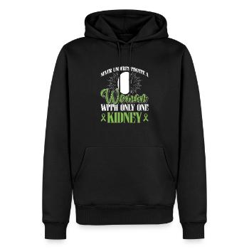 Organspender Niere Organtransplantation - Männer Premium Bio Hoodie - Schwarz - Vorne - Nico (187cm)