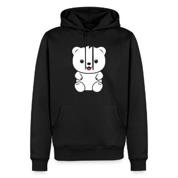 Little teddy bear teddy bear - Men’s Premium Organic Hoodie - black - Front - Nico (187cm)
