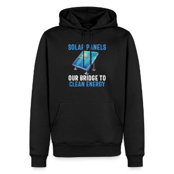 Solarpanel-Installateur Techniker Männer Erneuerbar - Männer Premium Bio Hoodie - Schwarz - Vorne - Nico (187cm)