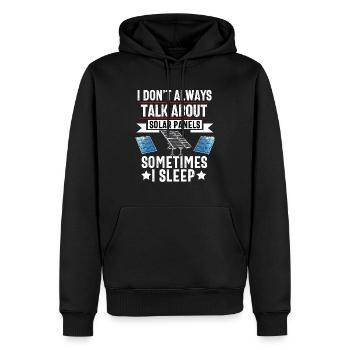 Solarpanel-Installateur Techniker Männer Erneuerbar - Männer Premium Bio Hoodie - Schwarz - Vorne - Nico (187cm)