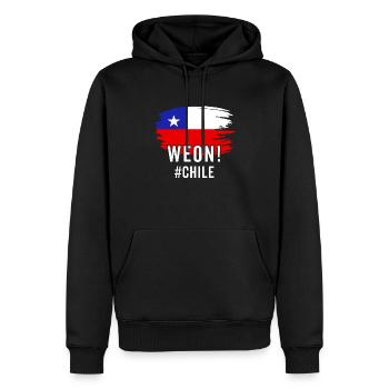 Chile Flagge Stolz Chilenische Lustige Camiseta Chilena - Männer Premium Bio Hoodie - Schwarz - Vorne - Nico (187cm)