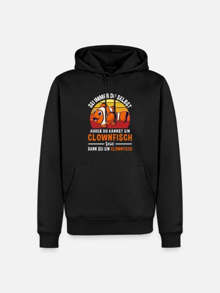 Fisch Aquarium Fischart Clownfisch - Männer Premium Bio Hoodie - Schwarz