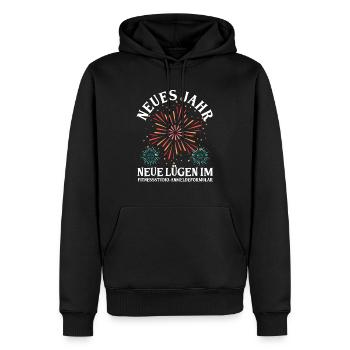Neujahr Feuerwerk Silvester - Männer Premium Bio Hoodie - Schwarz - Vorne - Nico (187cm)