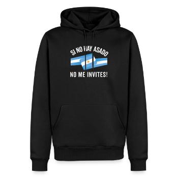 Argentinien Argentinische Flagge Männer Damen Camisa - Männer Premium Bio Hoodie - Schwarz - Vorne - Nico (187cm)