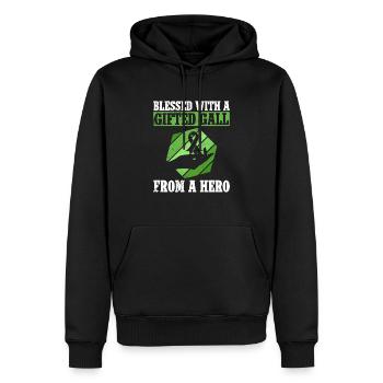 Organspender Gallenblase Organtransplantation - Männer Premium Bio Hoodie - Schwarz - Vorne - Nico (187cm)