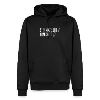 Cellules souches Thérapie par cellules souches Don de cellules souches - Sweat à capuche Premium bio Homme - noir - Devant - Nico (187cm)