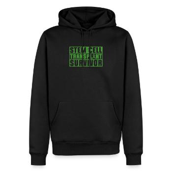 Greffe de cellules souches Donneur de cellules souches Cellule souche - Sweat à capuche Premium bio Homme - noir - Devant - Nico (187cm)