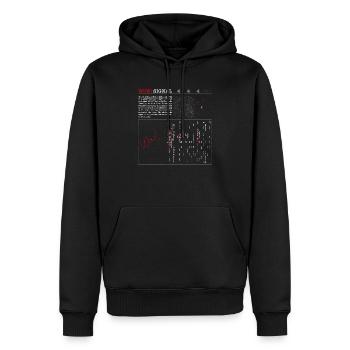 Beeindruckend! Signal - Das mysteriöseste Funksignal aller Zeiten - Männer Premium Bio Hoodie - Schwarz - Vorne - Nico (187cm)