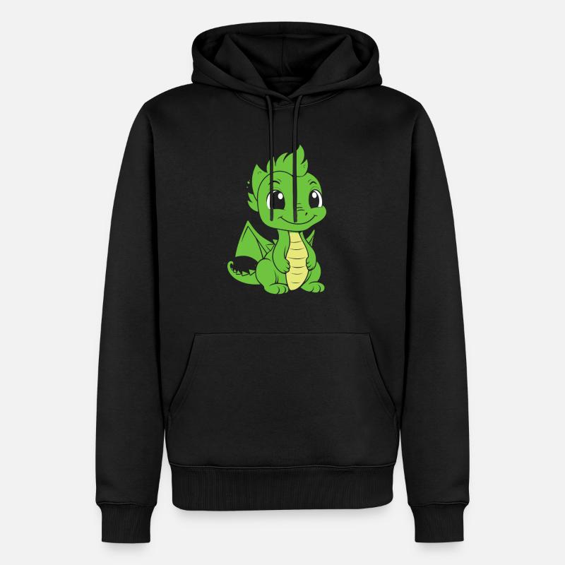 Bébé dragon - Sweat à capuche Premium bio Homme - noir