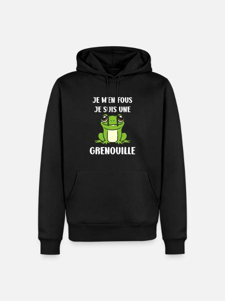 Petite grenouille - Sweat à capuche Premium bio Homme - noir