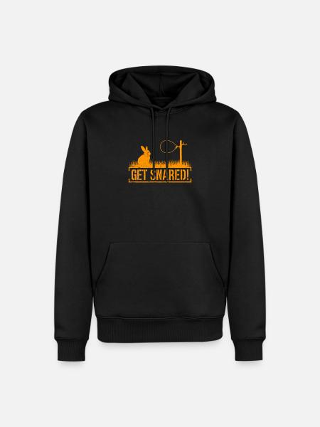 Animal Wire Snare - Men’s Premium Organic Hoodie - black