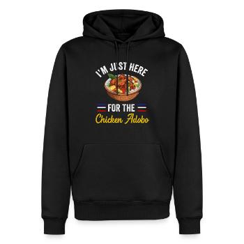 Philippines Philippines Femmes Hommes Cuisine philippine - Sweat à capuche Premium bio Homme - noir - Devant - Nico (187cm)