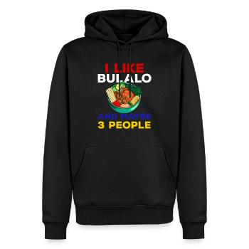 Philippines Philippines Femmes Hommes Cuisine philippine - Sweat à capuche Premium bio Homme - noir - Devant - Nico (187cm)