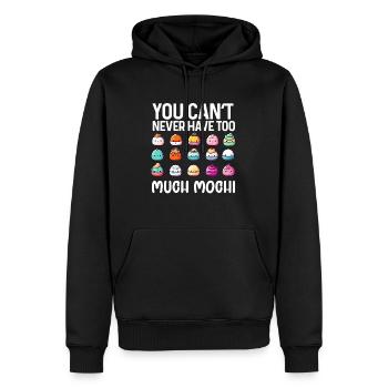 Mochi Japanischer Reiskuchen Süßigkeiten Snack Süßes Mochi - Männer Premium Bio Hoodie - Schwarz - Vorne - Nico (187cm)