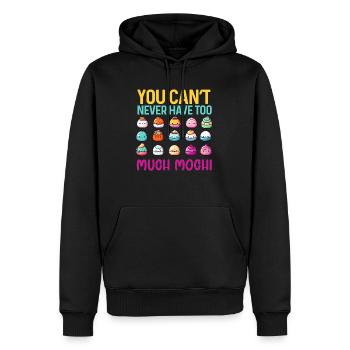 Mochi Japanischer Reiskuchen Süßigkeiten Snack Süßes Mochi - Männer Premium Bio Hoodie - Schwarz - Vorne - Nico (187cm)