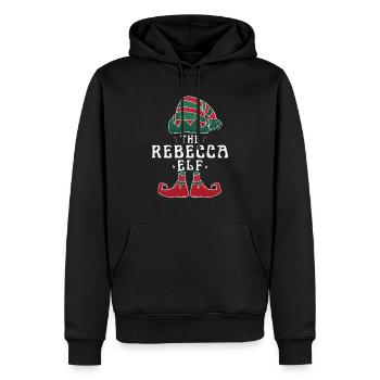 Rebecca Elf Familie Passende Gruppe Weihnachten Mama - Männer Premium Bio Hoodie - Schwarz - Vorne - Nico (187cm)