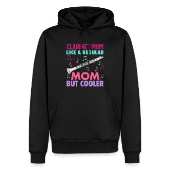 Joueur de clarinette pour fille Femmes Fille Drôle - Sweat à capuche Premium bio Homme - noir - Devant - Nico (187cm)