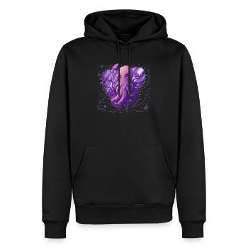 Super süße Kraken Octopus Pink Palette - Männer Premium Bio Hoodie - Schwarz - Vorne - Nico (187cm)