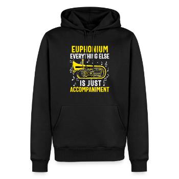 Lustiger Euphoniumspieler für Männer Frauen Euphonist - Männer Premium Bio Hoodie - Schwarz - Vorne - Nico (187cm)