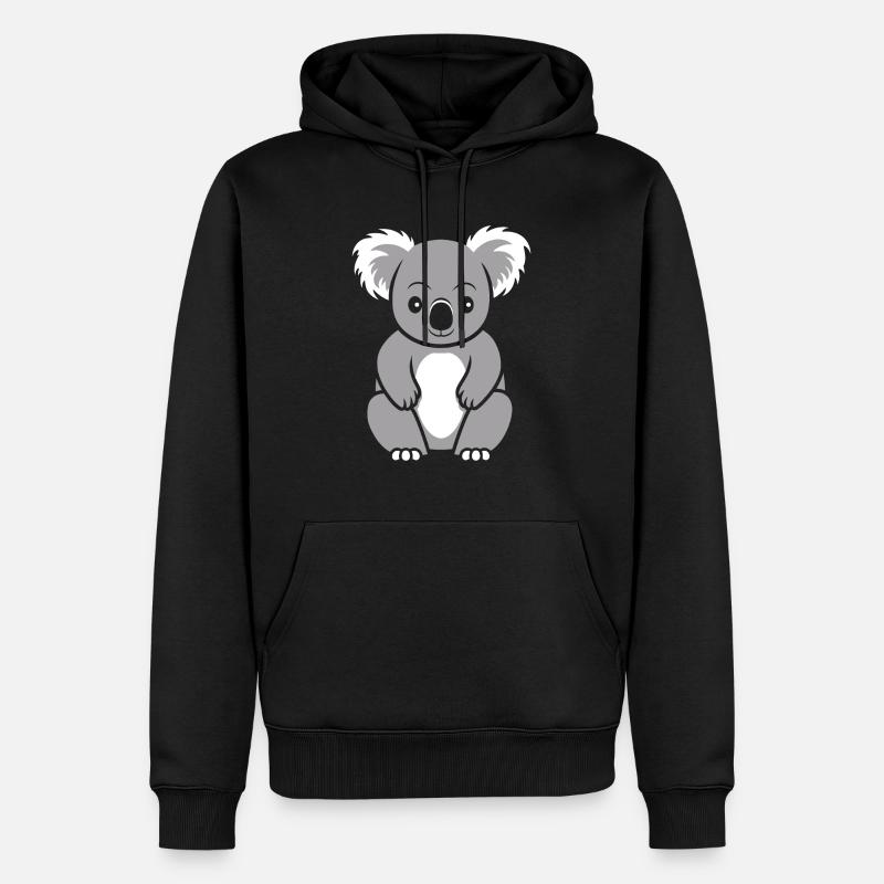 Bébé koala - Sweat à capuche Premium bio Homme - noir