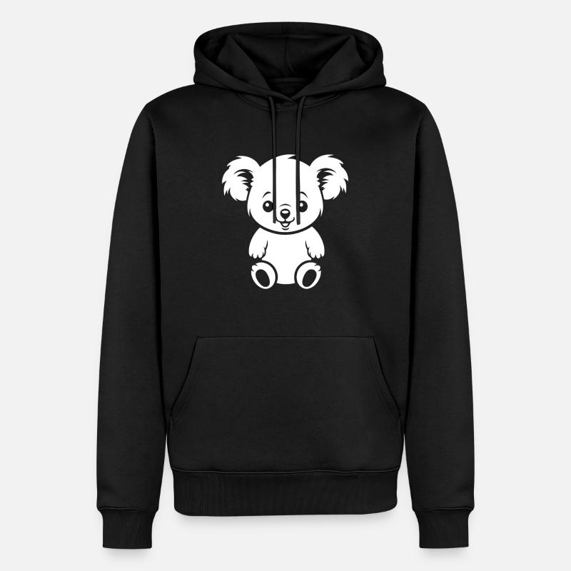 Bébé koala - Sweat à capuche Premium bio Homme - noir