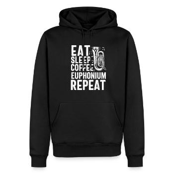 Lustiger Euphoniumspieler für Männer Frauen Euphonist - Männer Premium Bio Hoodie - Schwarz - Vorne - Nico (187cm)