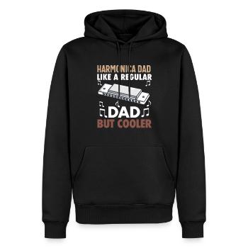 Mundharmonikaspieler für Männer Frauen Lustiger Harmoniker - Männer Premium Bio Hoodie - Schwarz - Vorne - Nico (187cm)