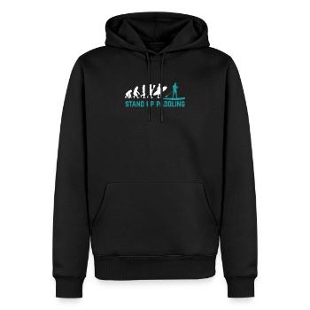Stand up Paddling Evolution Stand up Paddler sup - Men’s Premium Organic Hoodie - black - Front - Nico (187cm)
