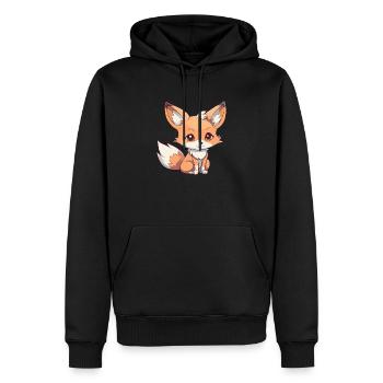 Cadeaux amusants pour les amoureux du renard - Sweat à capuche Premium bio Homme - noir - Devant - Nico (187cm)