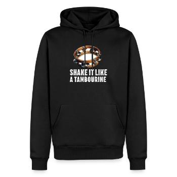 Tamburin für Männer Frauen Lustiger Tamburinspieler - Männer Premium Bio Hoodie - Schwarz - Vorne - Nico (187cm)