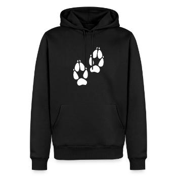 Cadeaux amusants pour les amoureux du renard - Sweat à capuche Premium bio Homme - noir - Devant - Nico (187cm)