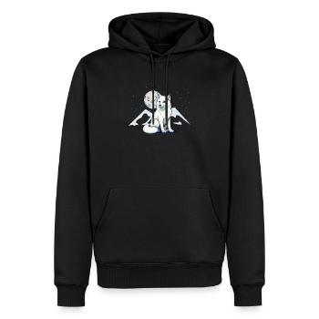 Cadeaux amusants pour les amoureux du renard - Sweat à capuche Premium bio Homme - noir - Devant - Nico (187cm)